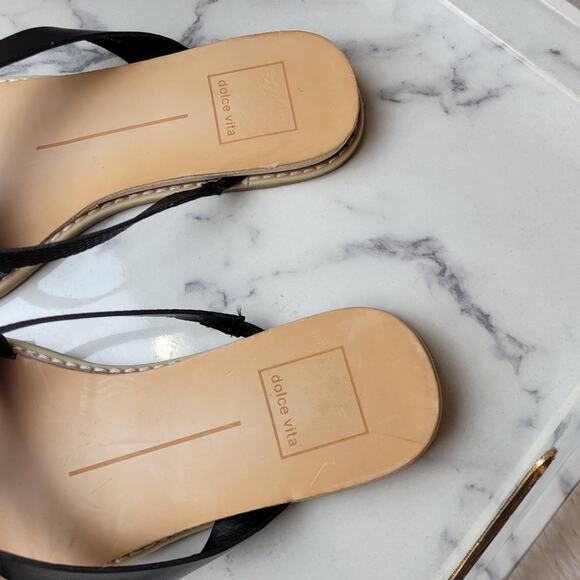 DOLCE VITA Nebi Black Strappy Slide Sandal Summer Size 6.5 - Picture 6 of 10